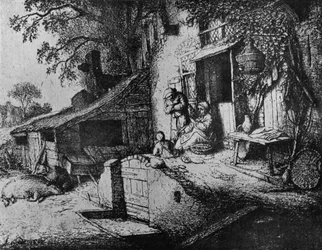 Eine Frau beim Spinnen, 1652