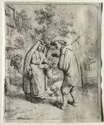 Mann im Gespräch mit einer Frau