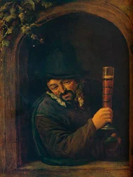 Bauer am Fenster