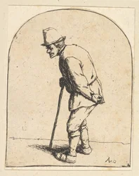 Bauer mit Stock, 1610-85