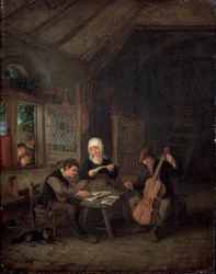 Ländliche Musiker, 1645