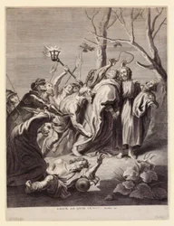 Bild aus dem Leben Jesu. Amice, as quid venesti