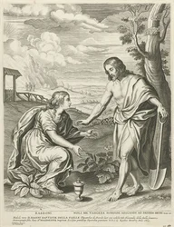 Christus erscheint als Gärtner Maria Magdalena