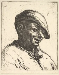 Lachender Bauer
