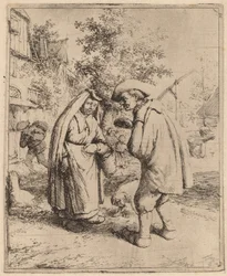 Mann und Frau im Gespräch
