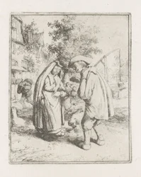 Mann und Frau im Gespräch