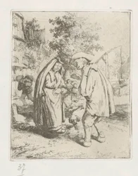Mann und Frau im Gespräch