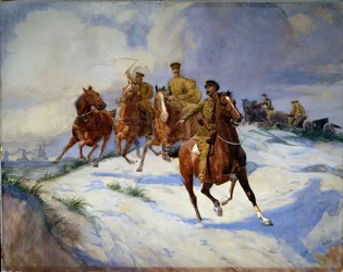 Artillerie in den Dünen, Flandern, 1915