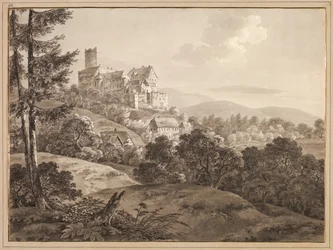 Ansicht des Schlosses Gnandstein