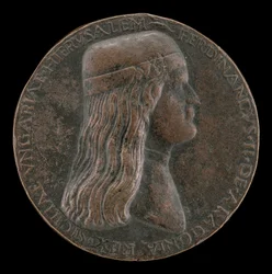 Ferdinand II. von Aragon, gestorben 1496, Prinz von Capua und König von Neapel 1495 [Vorderseite]