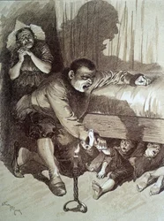 Der kleine Däumling - in „Les contes de fées“ von Charles Perrault, Illustrationen von Adrien Marie