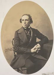 Porträt von Giacomo Meyerbeer 1791-1864, 1857