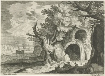 Aquädukt mit Wasserfall (Landschaften aus Tirol)