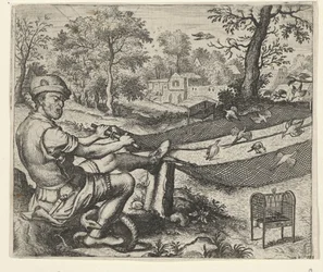 Fabel vom Vogelfänger und der Schlange