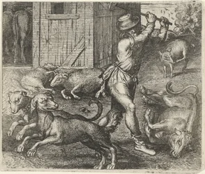Fabel von einem Bauern und seinen Hunden