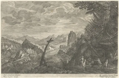 Landweg neben einem Fluss (Acht Landschaften aus Böhmen)