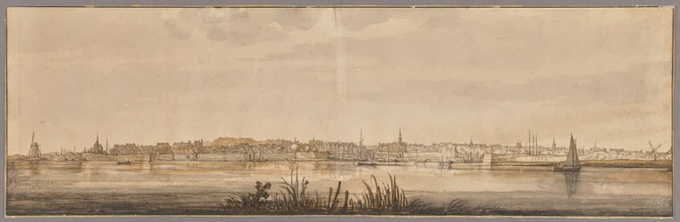 Panoramablick auf Dordrecht und die Maas