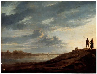 Sonnenuntergang über dem Fluss, 1650er Jahre