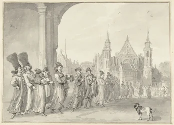 Die Gesandtschaft des Zaren von Moskau auf dem Weg zur Staatenversammlung in Den Haag, 4. November 1631