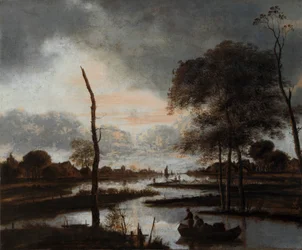 Flussansicht: Abend