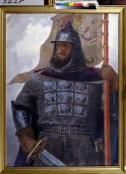 Porträt von Alexander Newski, Großfürst von Nowgorod und Wladimir