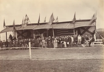 Die Tribüne, Foochow Fuzhou, ca. 1869