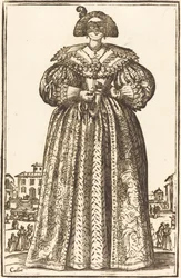 Maskierte Edelfrau