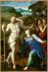 Christus erscheint als Gärtner Maria Magdalena