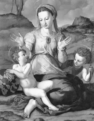 Madonna und Kind mit dem Heiligen Johannes