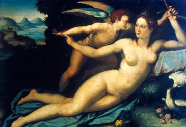 Venus und Amor, Mitte des 16. Jahrhunderts