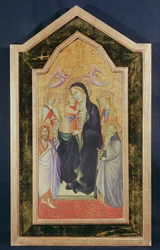 Madonna und Kind auf dem Thron