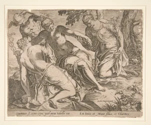 Merkur und die drei Grazien