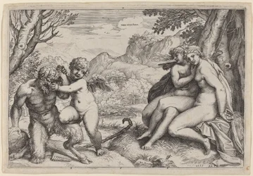 Pan zähmt Eros