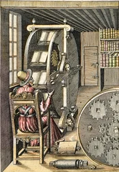 Drehbarer Schreibtisch - Aus „Le Diverse et Artifiose Machine“ von Agostino Ramelli (1531-1608) - Paris 1588