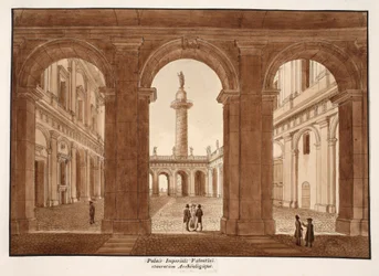 Das Palazzo Imperiali Valentini. Archäologische Restaurierung (1833)