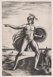 Ein Krieger, ca. 1514-36