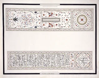 Mosaikproben aus dem Grab des Kaisers, ca. 1815