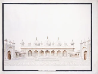 Die Moti Musjid im Fort von Agra, ca. 1815