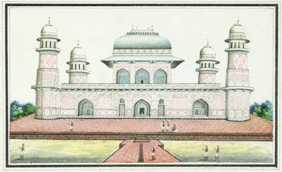 Das Grab von Itimad-Ud-Daula, in der Nähe von Agra, ca. 1830er Jahre