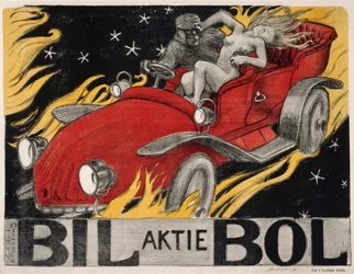 Bil-Bol, Plakat für einen Automobilhändler