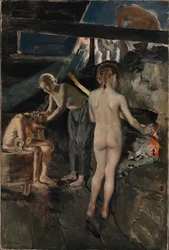 In der Sauna