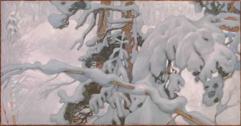 Winter, Studie für die Juselius-Mausoleum-Fresken