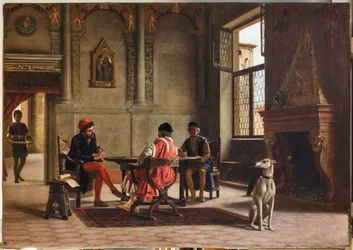 Ludovico Ariosto als Botschafter trifft Alberto Pio