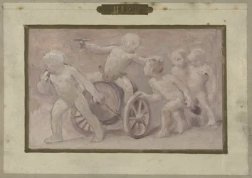 Skizze für den Festsaal im Hôtel de Ville in Paris: Getränke, zwischen 1889 und 1895