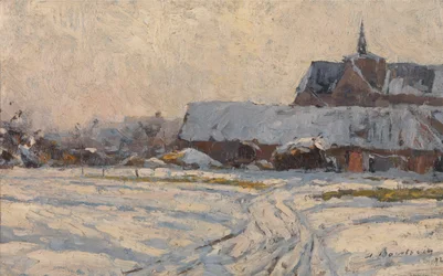 Schnee am Nachmittag (Dorf unter dem Schnee)