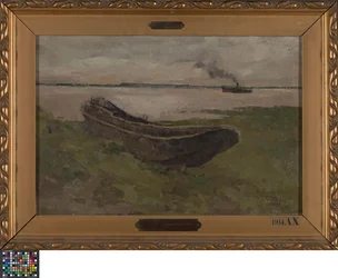 Der Fluss Schelde bei Doel