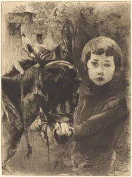 Robert Besnard und sein Esel