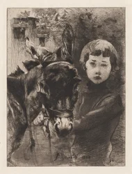 Robert Besnard und sein Esel