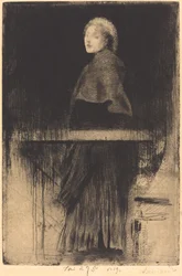 Frau mit Umhang