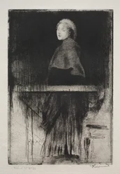 Frau mit Umhang
